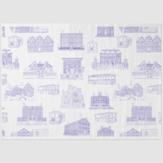 Historische Salem MA Patroon Tissue Paper Tissuepapier