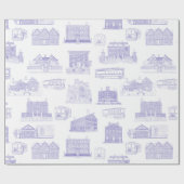 Historische Salem MA Patroon Wrapping Paper Cadeaupapier (Vlak)