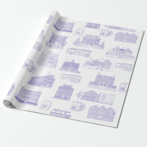 Historische Salem MA Patroon Wrapping Paper