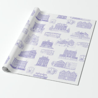 Historische Salem MA Patroon Wrapping Paper Cadeaupapier