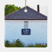 Historische Sanibel Lichte Olie Huis Ornament (Achterkant)