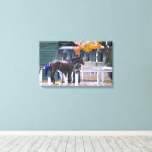Historische Saratoga Race Course Canvas Afdruk (Insitu (Houten vloer))
