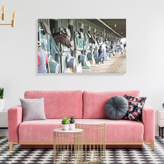 Historische Saratoga Race Course Canvas Afdruk (Insitu (Woonkamer))