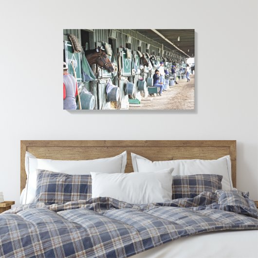 Historische Saratoga Race Course Canvas Afdruk (Insitu (Slaapkamer))