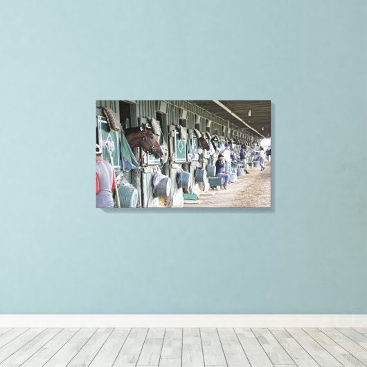 Historische Saratoga Race Course Canvas Afdruk (Insitu (Houten vloer))