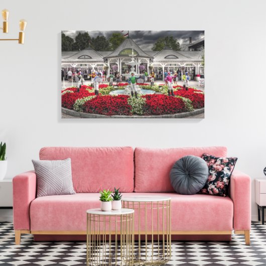 Historische Saratoga Race Course Canvas Afdruk (Insitu (Woonkamer))