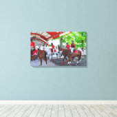 Historische Saratoga Race Course Canvas Afdruk (Insitu (Houten vloer))