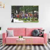 Historische Saratoga racecursus "Phipps Stables" Canvas Afdruk (Insitu (Woonkamer))