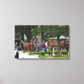 Historische Saratoga racecursus "Phipps Stables" Canvas Afdruk (Voorkant)