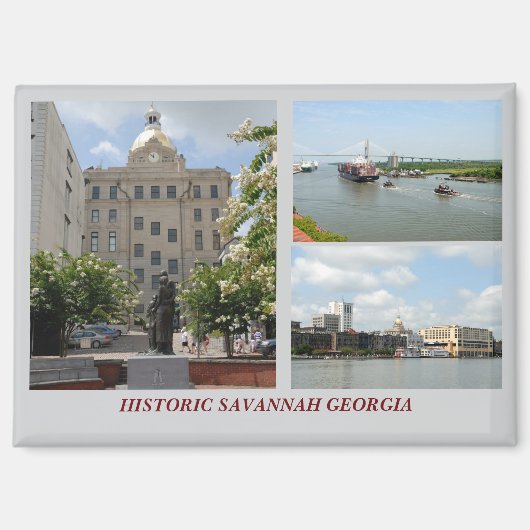 Historische Savannah, Georgia Magneet (Voorkant)