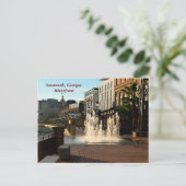Historische Savannah, Georgia River Front Briefkaart (Staand voorkant)