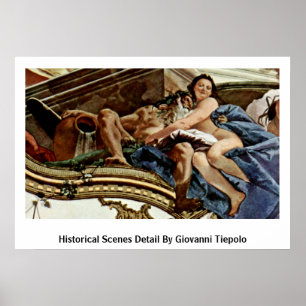 Historische scènes door Giovanni Tiepolo Poster
