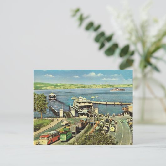 Historische scheepvaartveerboot over de Bodensee Briefkaart (Staand voorkant)