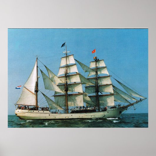 historische schepen Europa, Nederland Poster (Voorkant)
