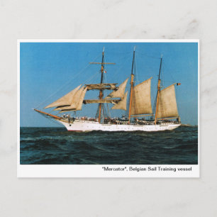 historische schepen, "Mercator", België Briefkaart