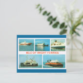 historische schepen op het eiland Wight Ferries Briefkaart (Staand voorkant)