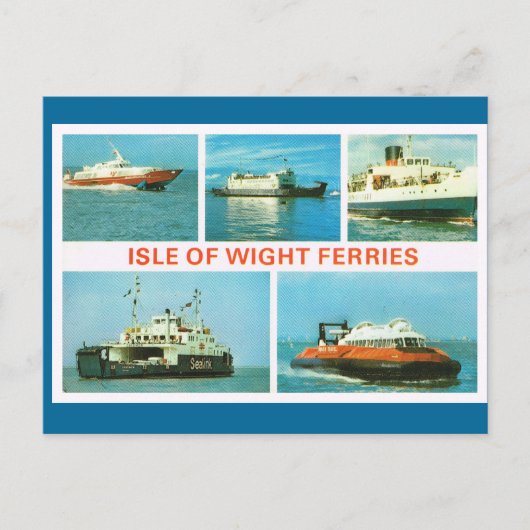 historische schepen op het eiland Wight Ferries Briefkaart (Voorkant)