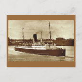  historische schepen, "SS Canterbury" Briefkaart (Voorkant)