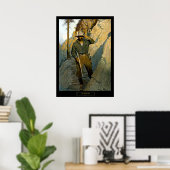 Historische schilderij van NC Wyeth "De Sheriff" Poster (Thuiskantoor)