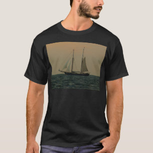 Historische schoener t-shirt
