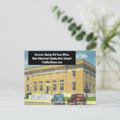 Historische Shelby NC Oude Post Kantoor Briefkaart (Staand voorkant)