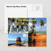 historische sleutel west florida usa briefkaart (Voorkant / Achterkant)