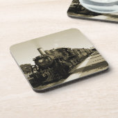 Historische spoorweg bier onderzetter (Linkerzijde)