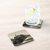 Historische spoorweg bier onderzetter (Rechterzijde)