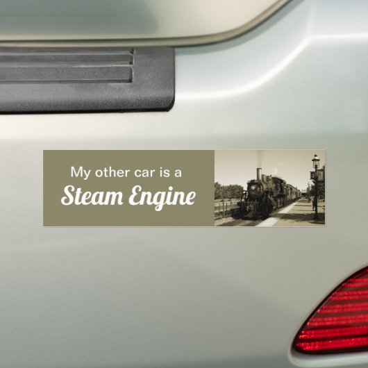 Historische spoorweg bumpersticker (Op auto)