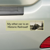 Historische spoorweg bumpersticker (Op auto)