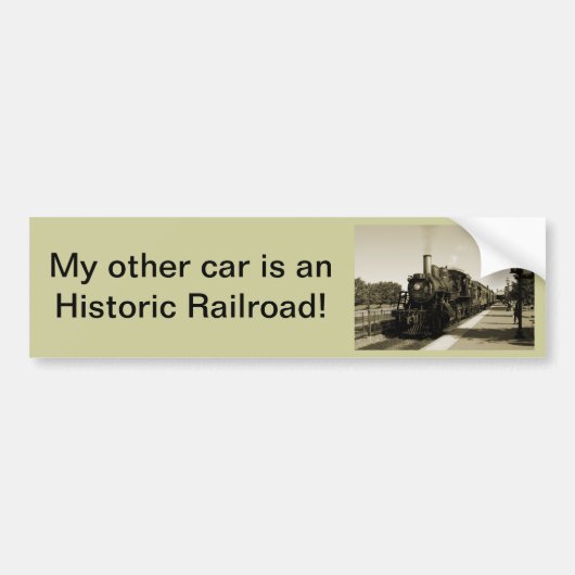 Historische spoorweg bumpersticker (Voorkant)