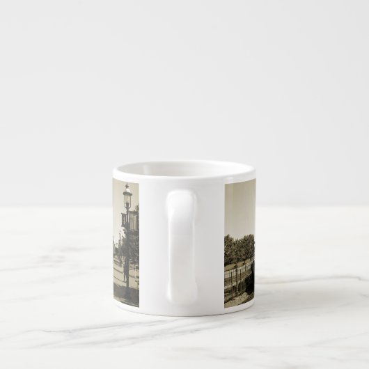 Historische spoorweg espresso kop (Achterkant)