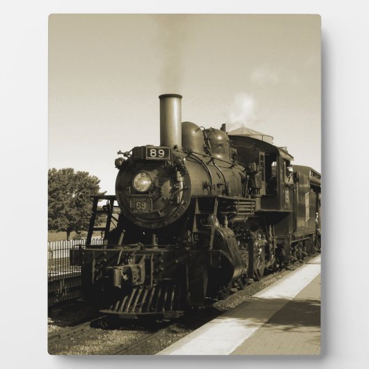Historische spoorweg fotoplaat (Voorkant)