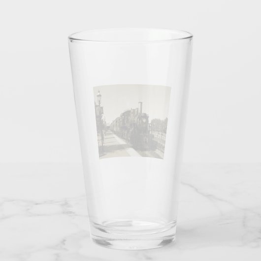 Historische spoorweg glas (Achterkant)