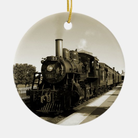 Historische spoorweg keramisch ornament (Voorkant)