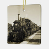Historische spoorweg keramisch ornament (Links)