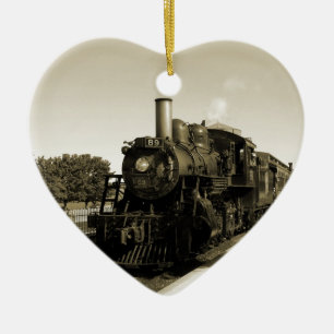 Historische spoorweg keramisch ornament