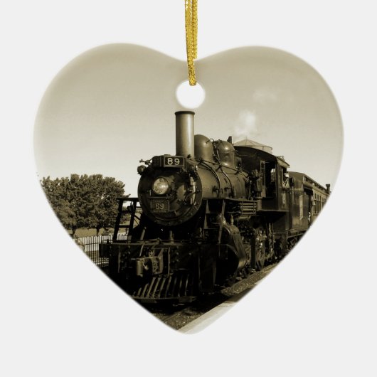 Historische spoorweg keramisch ornament (Voorkant)