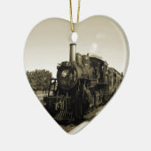 Historische spoorweg keramisch ornament (Links)