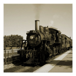 Historische spoorweg perfect poster