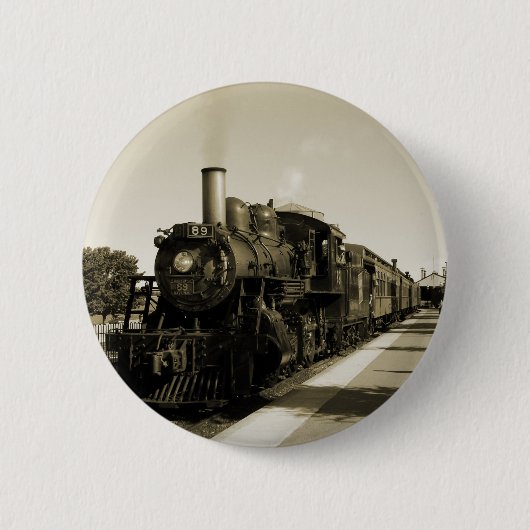 Historische spoorweg ronde button 5,7 cm (Voorkant)