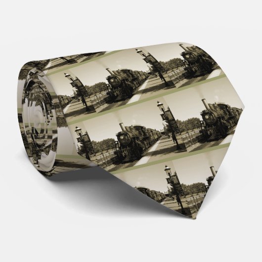 Historische spoorweg stropdas (Opgerold)