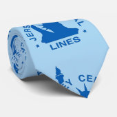 Historische spoorweg stropdas (Opgerold)