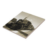 Historische spoorweg tegeltje (Zijkant)