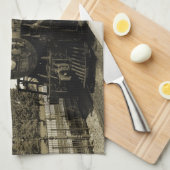 Historische spoorweg theedoek (Quarter Fold)