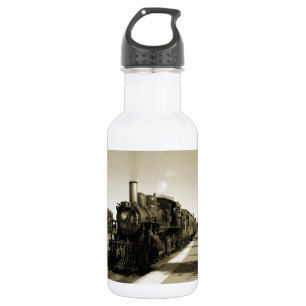 Historische spoorweg waterfles
