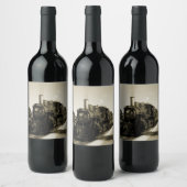 Historische spoorweg wijn etiket (Flessen)