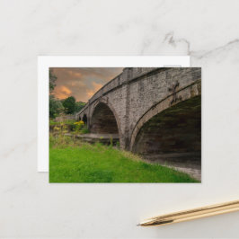 Historische St. Asaph-brug over de rivier Elwy Briefkaart