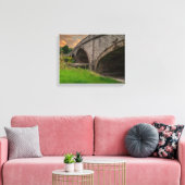Historische St. Asaph-brug over de rivier Elwy Canvas Afdruk (Insitu (Woonkamer))