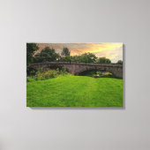 Historische St. Asaph-brug over de rivier Elwy Canvas Afdruk (Voorkant)